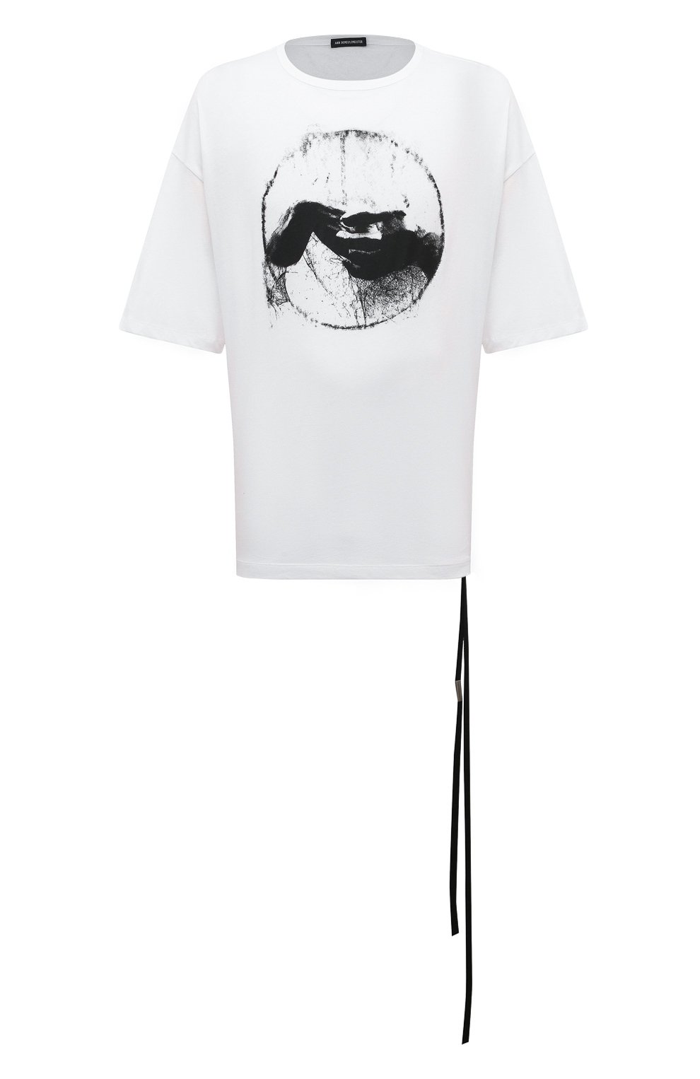 Хлопковая футболка ANN DEMEULEMEESTER, арт. 2402-M-JTS06-37-FA206-001, фото 1