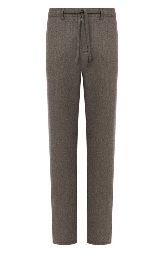 Шерстяные брюки Canali V1659G/AR03472 Коричневый V1659G/AR03472