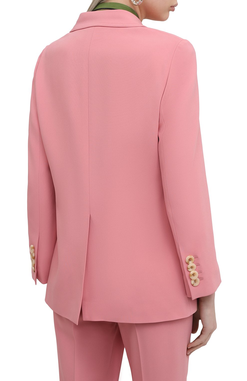 Жакет из вискозы GUCCI розового цвета по цене 194500 руб., арт. 643294/ZKR01, фото 4 Жакет из вискозы GUCCI, арт. 643294/ZKR01, фото 4