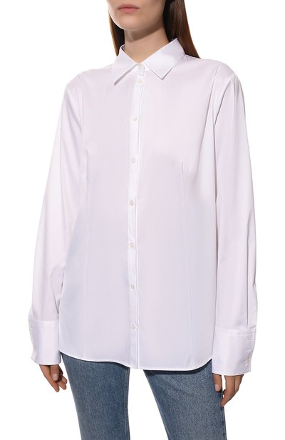 Хлопковая рубашка HUGO белого цвета по цене 14950 руб., арт. 50416895, фото 3 Хлопковая рубашка HUGO, арт. 50416895, фото 3