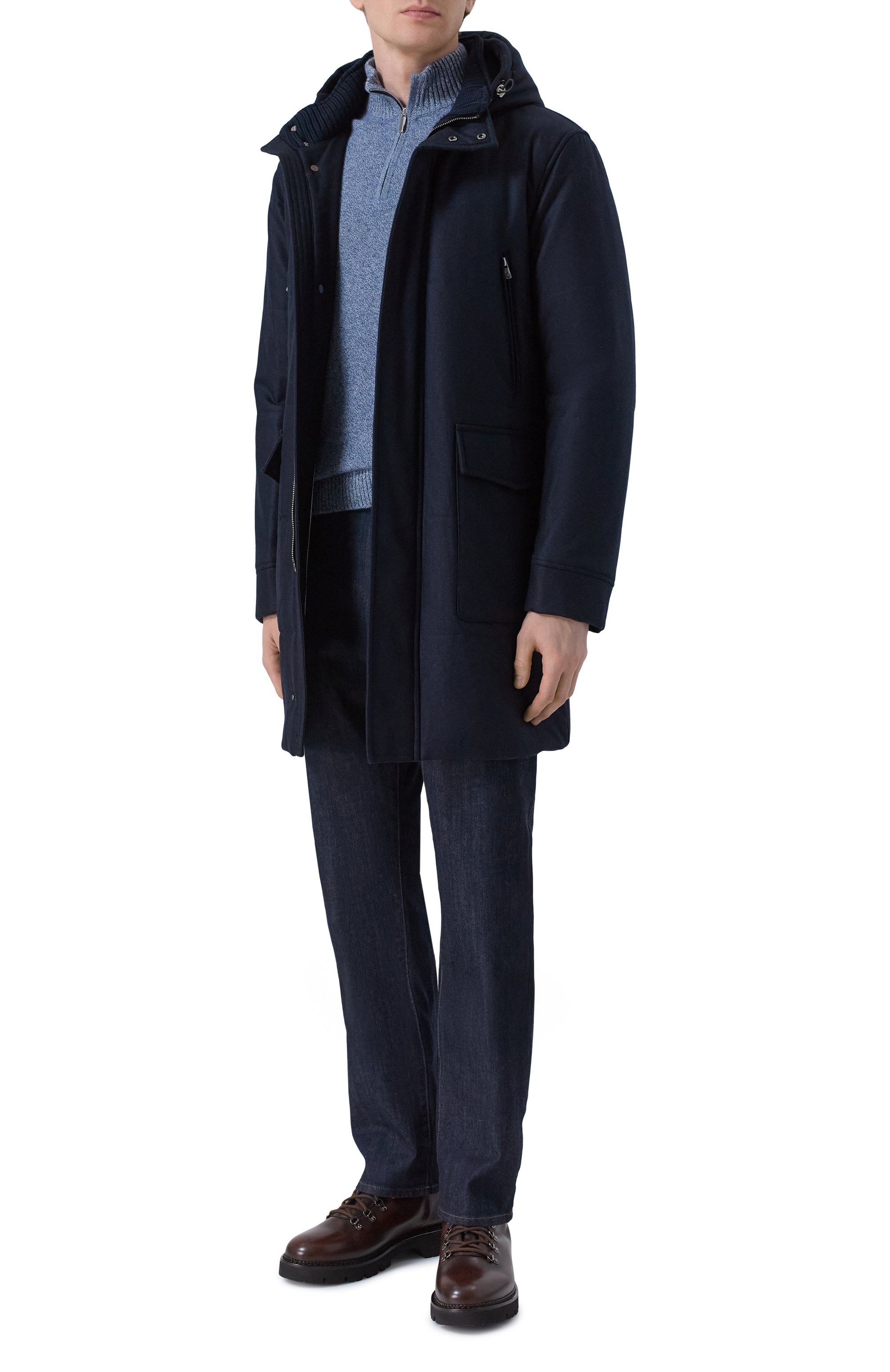 Парка из шерсти и кашемира ANDREA CAMPAGNA, арт. M0D.IMPERAT0/321014GQ, фото 2