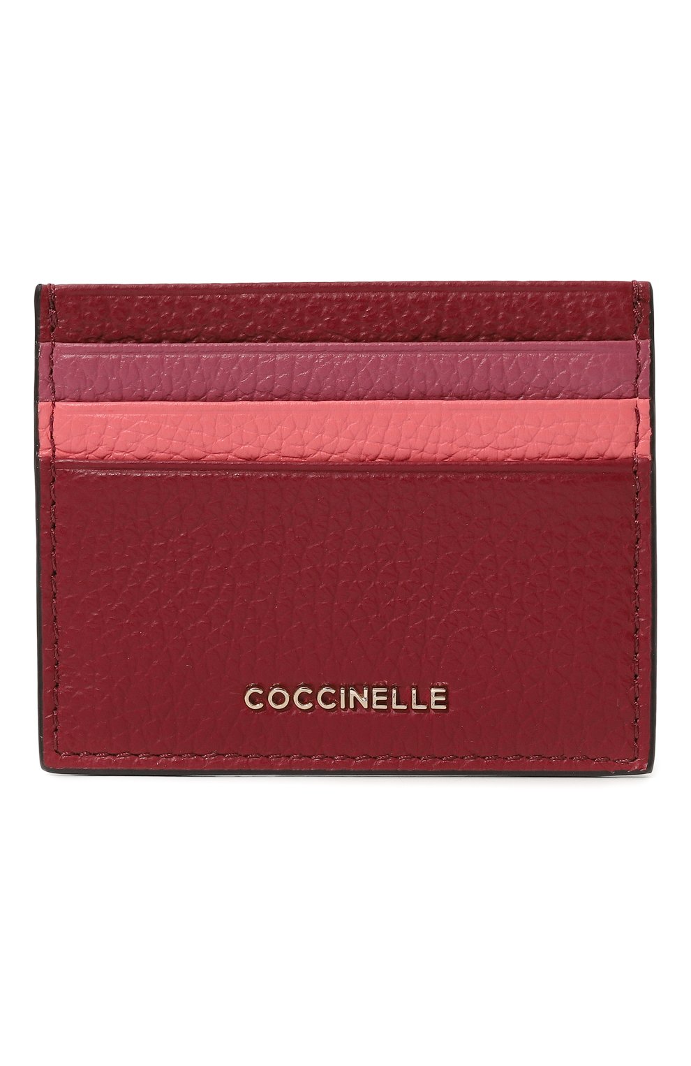 Кожаный футляр для кредитных карт COCCINELLE бордового цвета по цене 6050 руб., арт. E2 M10 12 95 01, фото 1 Кожаный футляр для кредитных карт COCCINELLE, арт. E2 M10 12 95 01, фото 1