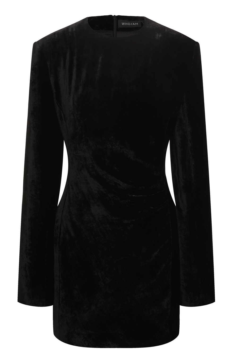 Платье из вискозы и шелка WHO_AM, арт. FD1-SV238-BLK/Velvet, фото 1