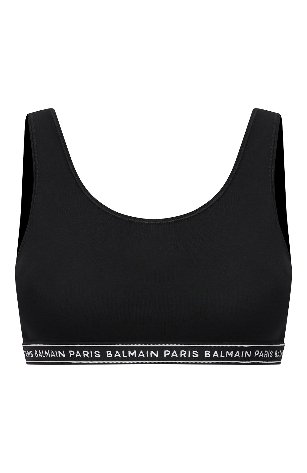Бра-топ BALMAIN черного цвета по цене 19950 руб., арт. BPRG85140, фото 1 Бра-топ BALMAIN, арт. BPRG85140, фото 1