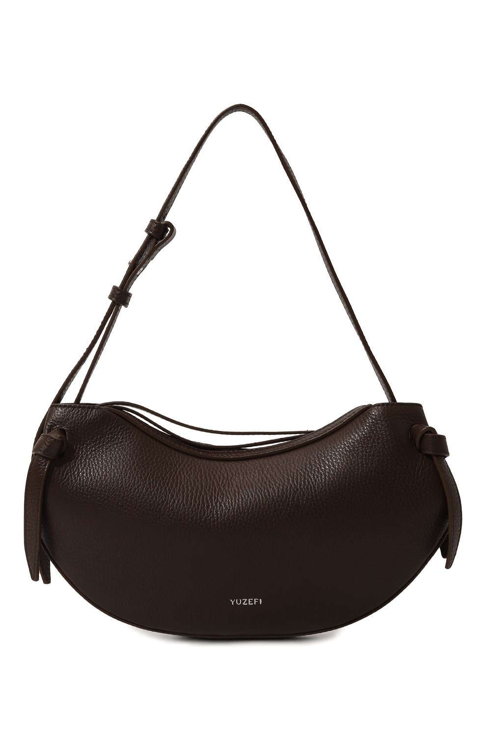 Сумка fortune cookie YUZEFI темно-коричневого цвета по цене 49600 руб., арт. YUZC0-HB-FC-L038, фото 1 Сумка fortune cookie YUZEFI, арт. YUZC0-HB-FC-L038, фото 1