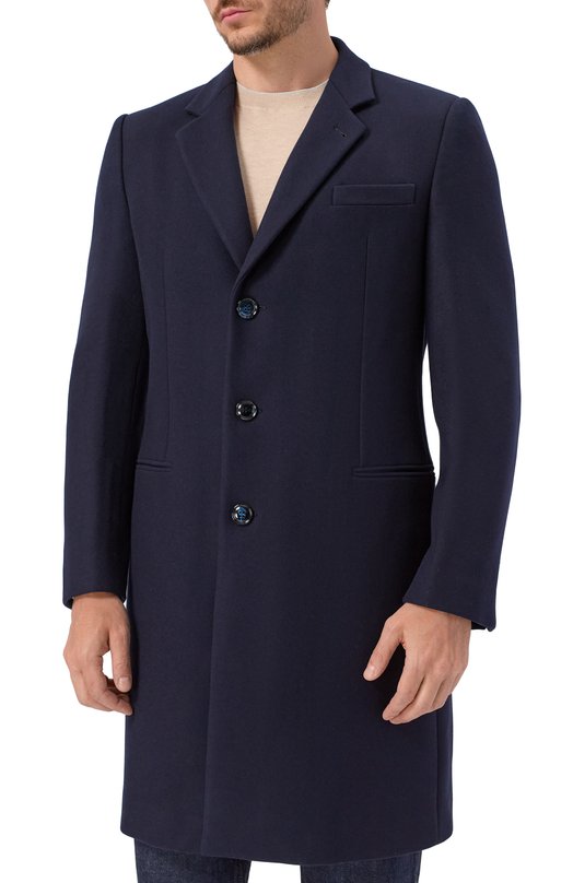 Шерстяное пальто Giorgio Armani GM000643/TE16788 Синий  GM000643/TE16788 Фото 3