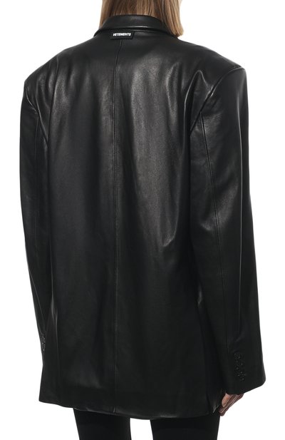 Кожаный жакет VETEMENTS, арт. UE52JA550BL 2434/W, фото 4