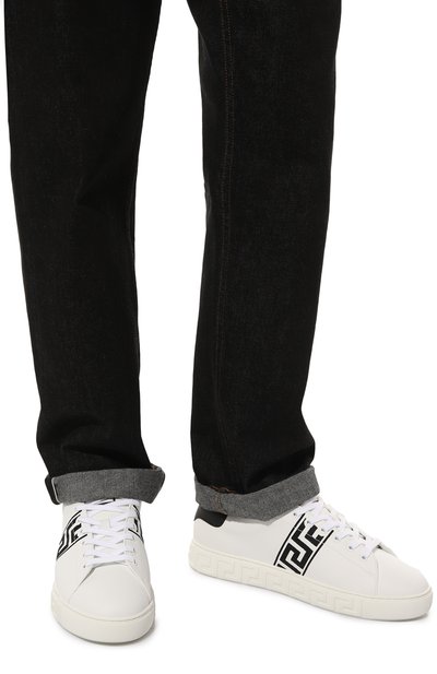 Кеды из экокожи greca VERSACE, арт. 1014460/1A00776, фо�то 3