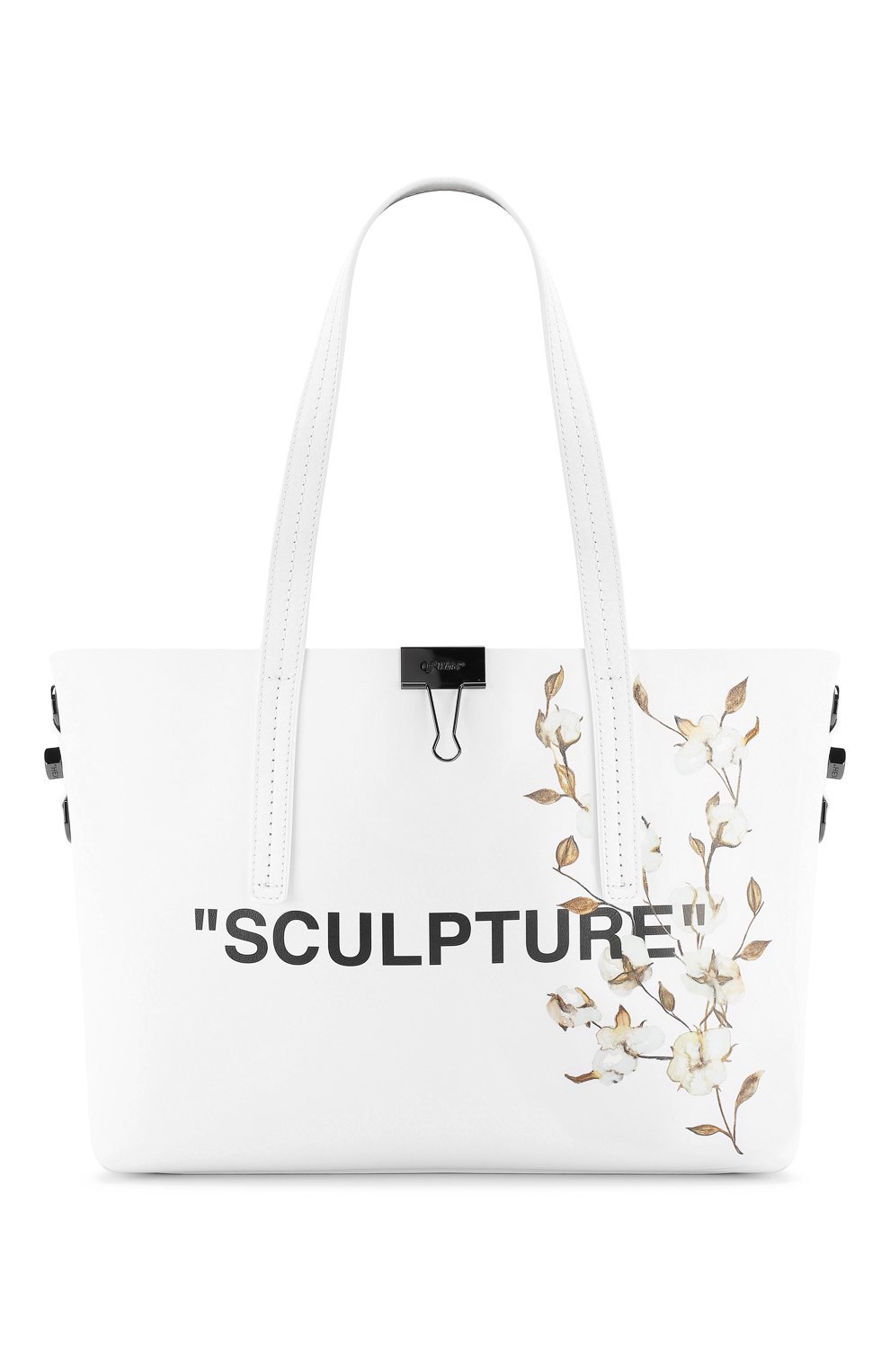 Сумка-тоут sculpture OFF-WHITE белого цвета по цене 115000 руб., арт. 0WNA025R197790850110, фото 1 Сумка-тоут sculpture OFF-WHITE, арт. 0WNA025R197790850110, фото 1