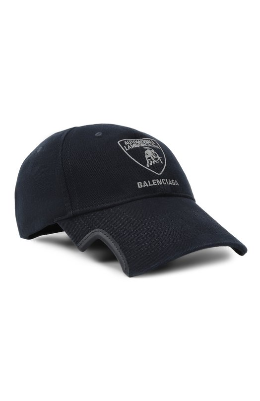 Хлопковая бейсболка Balenciaga 835105/410B2 Синий 835105/410B2
