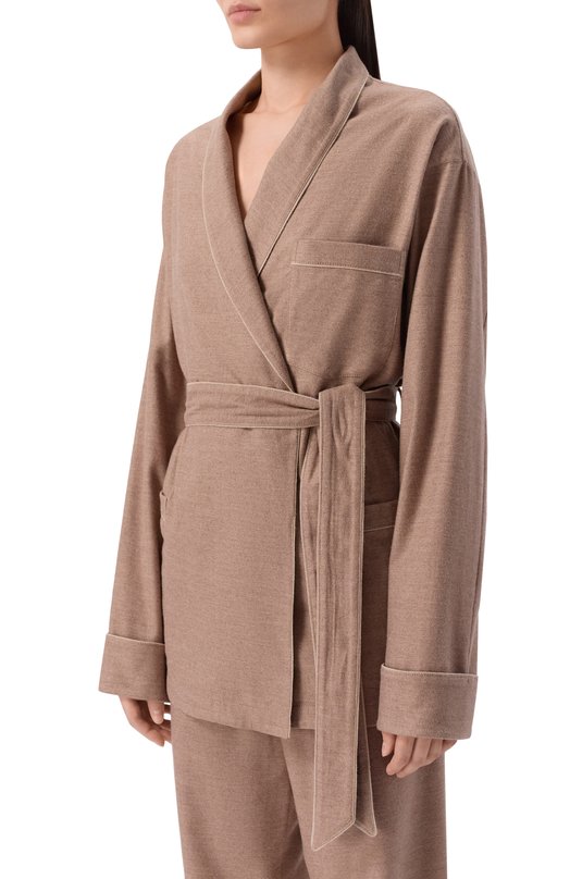 Хлопковая блузка EDOMO B003012NY26W Бежевый  B003012NY26W Фото 3