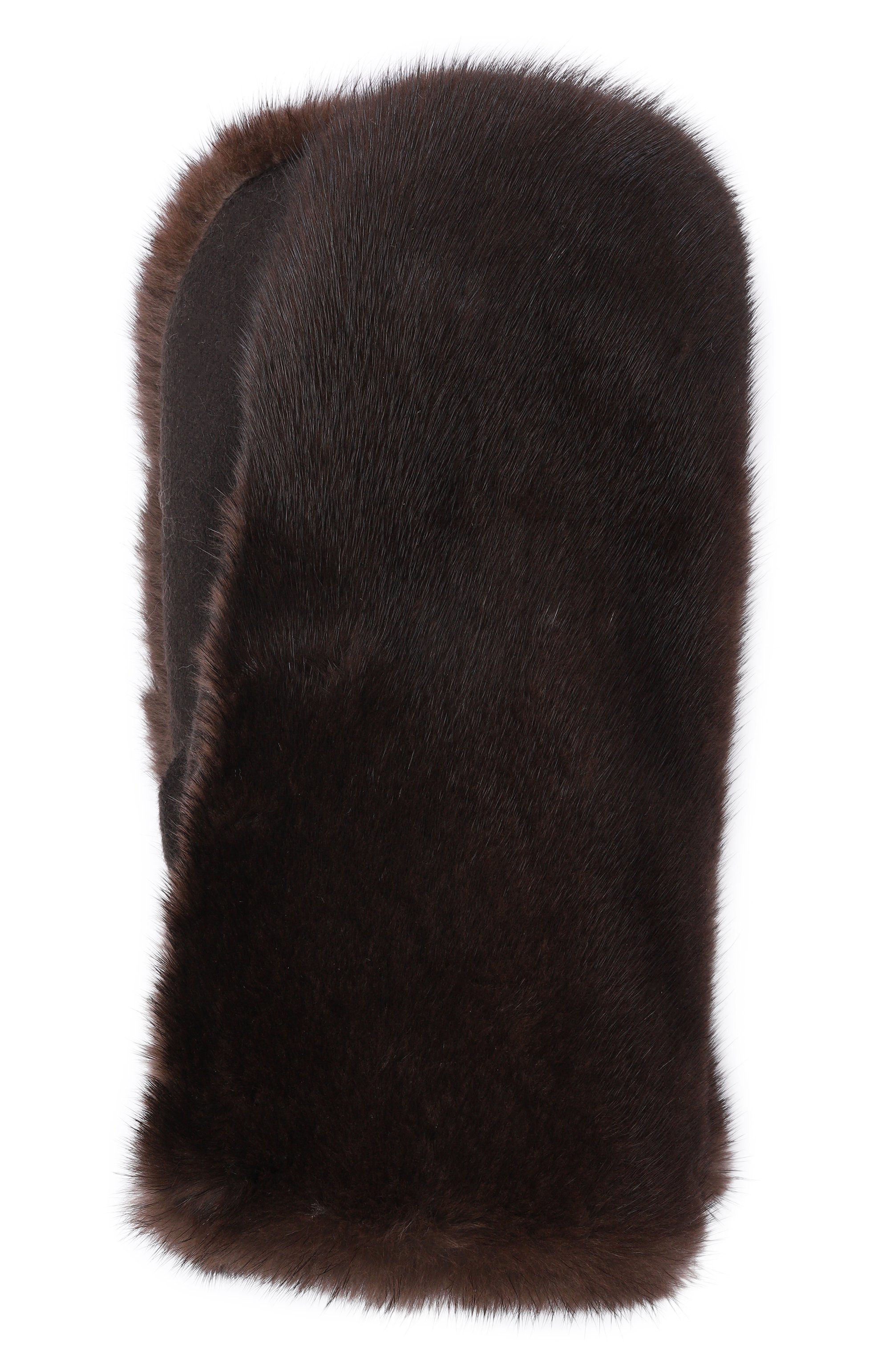 Меховые варежки из норки MVST, арт. MGL-02 MINK BROWN+CASHMERE, фото 1