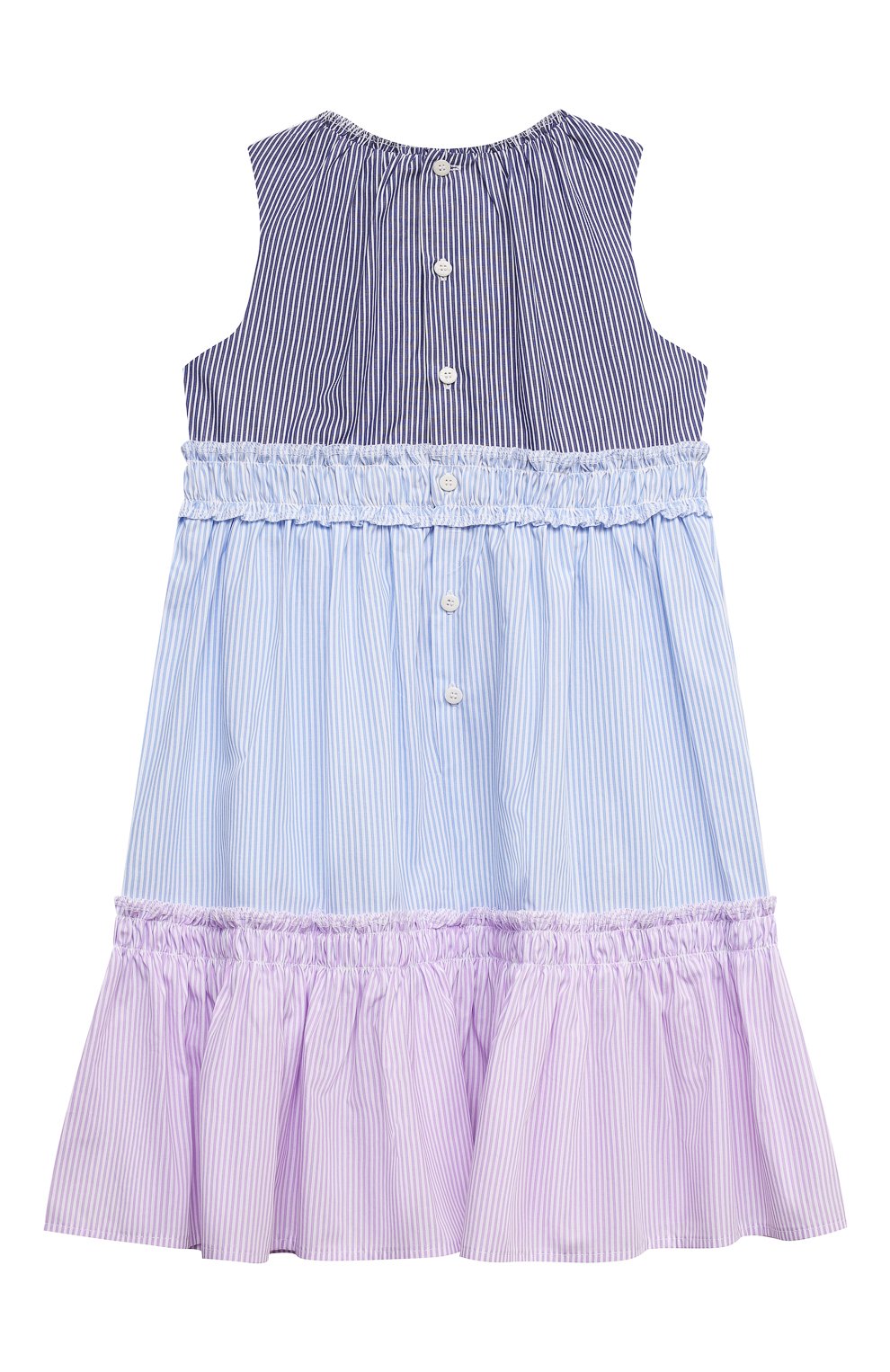 Хлопковое платье IL GUFO разноцветного цвета по цене 15050 руб., арт. P21VA265C1052/5A-8A, фото 2 Хлопковое платье IL GUFO, арт. P21VA265C1052/5A-8A, фото 2