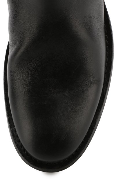 Кожаные сапоги на молнии с внутренней меховой отделкой SAINT LAURENT, арт. 534702/0RT00, фото 5