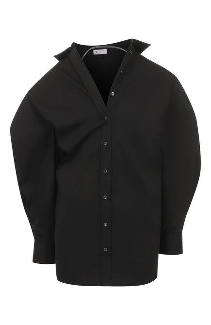 Женская хлопковая рубашка BRUNELLO CUCINELLI, арт. MP091ND806