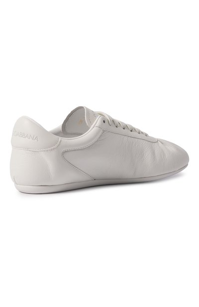 Кожаные кеды soft ballet DOLCE & GABBANA белого цвета по цене 72450 руб., арт. CK2485/A3078, фото 5 Кожаные кеды soft ballet DOLCE & GABBANA, арт. CK2485/A3078, фото 5