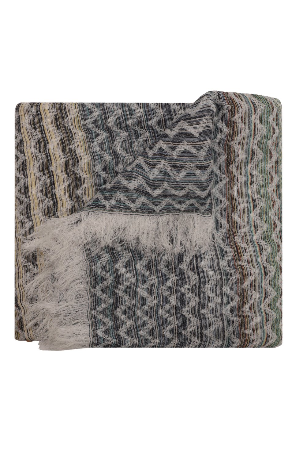 Плед изо льна и хлопка MISSONIHOME разноцветного цвета по цене 37800 руб., арт. 1S3PL90001/100, фото 1 Плед изо льна и хлопка MISSONIHOME, арт. 1S3PL90001/100, фото 1