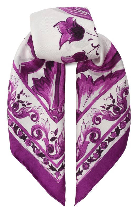 Шелковый платок Dolce & Gabbana FN093R/GDA0Y Фиолетовый FN093R/GDA0Y