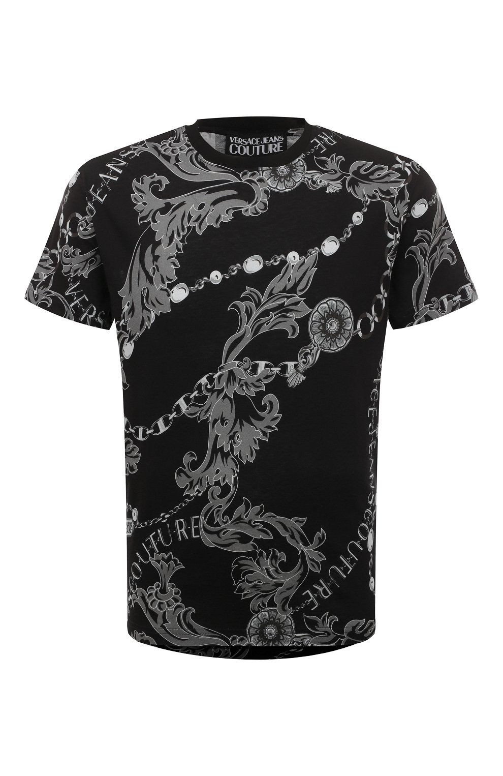 Хлопковая футболка VERSACE JEANS COUTURE, арт. 75GAH6S0/JS218, фото 1