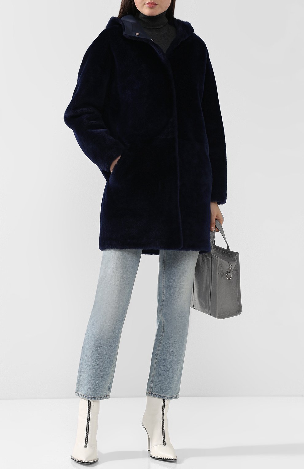 Двусторонняя дубленка с капюшоном SPRUNG, арт. MANAE/SPFW18-23, фото 2