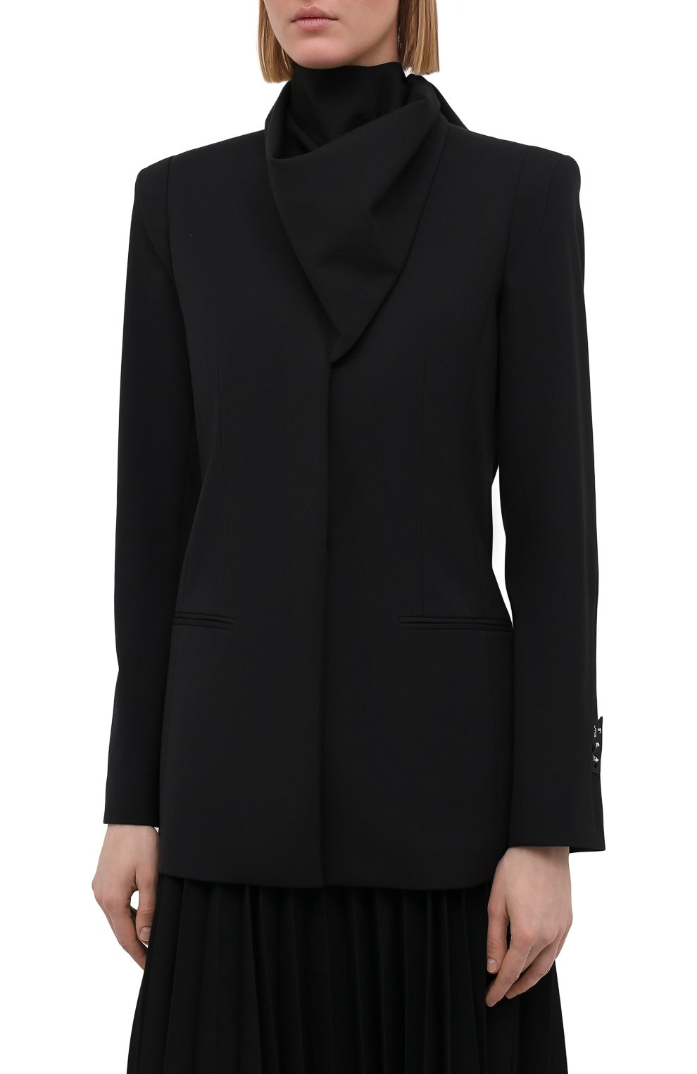 Жакет OFF-WHITE черного цвета по цене 180500 руб., арт. 0WEF073S21FAB001, фото 3 Жакет OFF-WHITE, арт. 0WEF073S21FAB001, фото 3