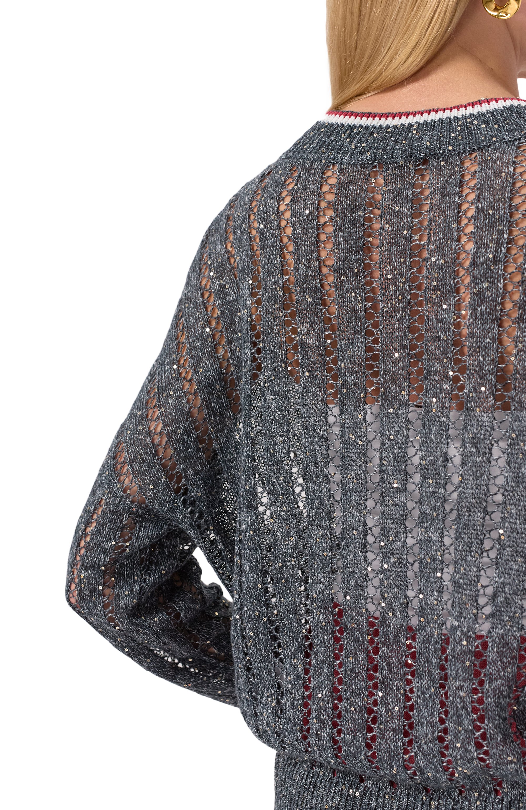 Льняной свитер BRUNELLO CUCINELLI, арт. MC0559402, фото 5