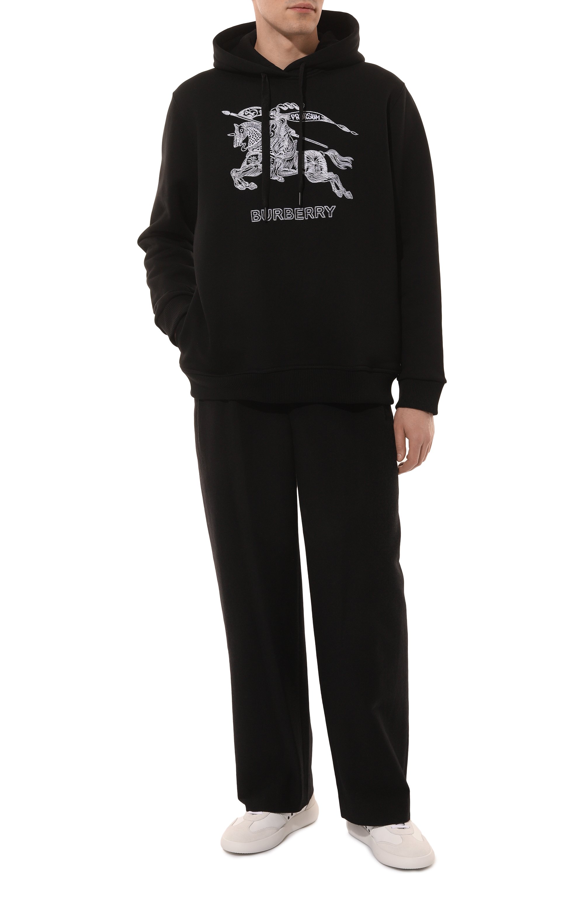 Хлопковое худи BURBERRY, арт. 8072776, фото 2