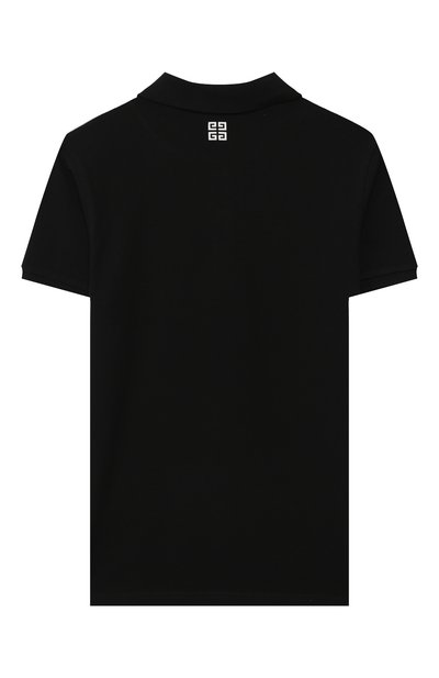 Хлопковое поло GIVENCHY черного цвета по цене 17700 руб., арт. H25163, фото 2 Хлопковое поло GIVENCHY, арт. H25163, фото 2