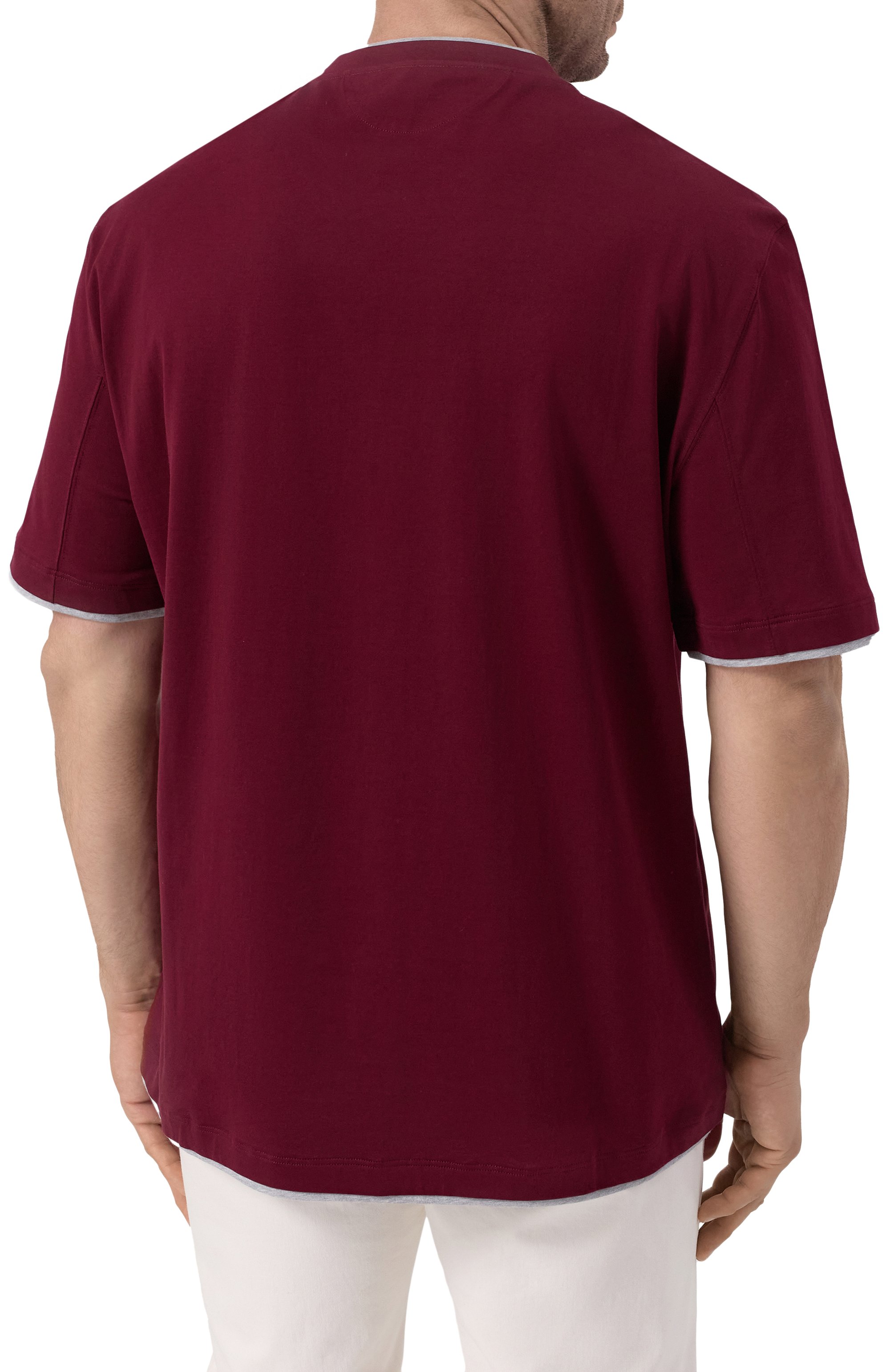 Хлопковая футболка BRUNELLO CUCINELLI, арт. M0B137427W, фото 4