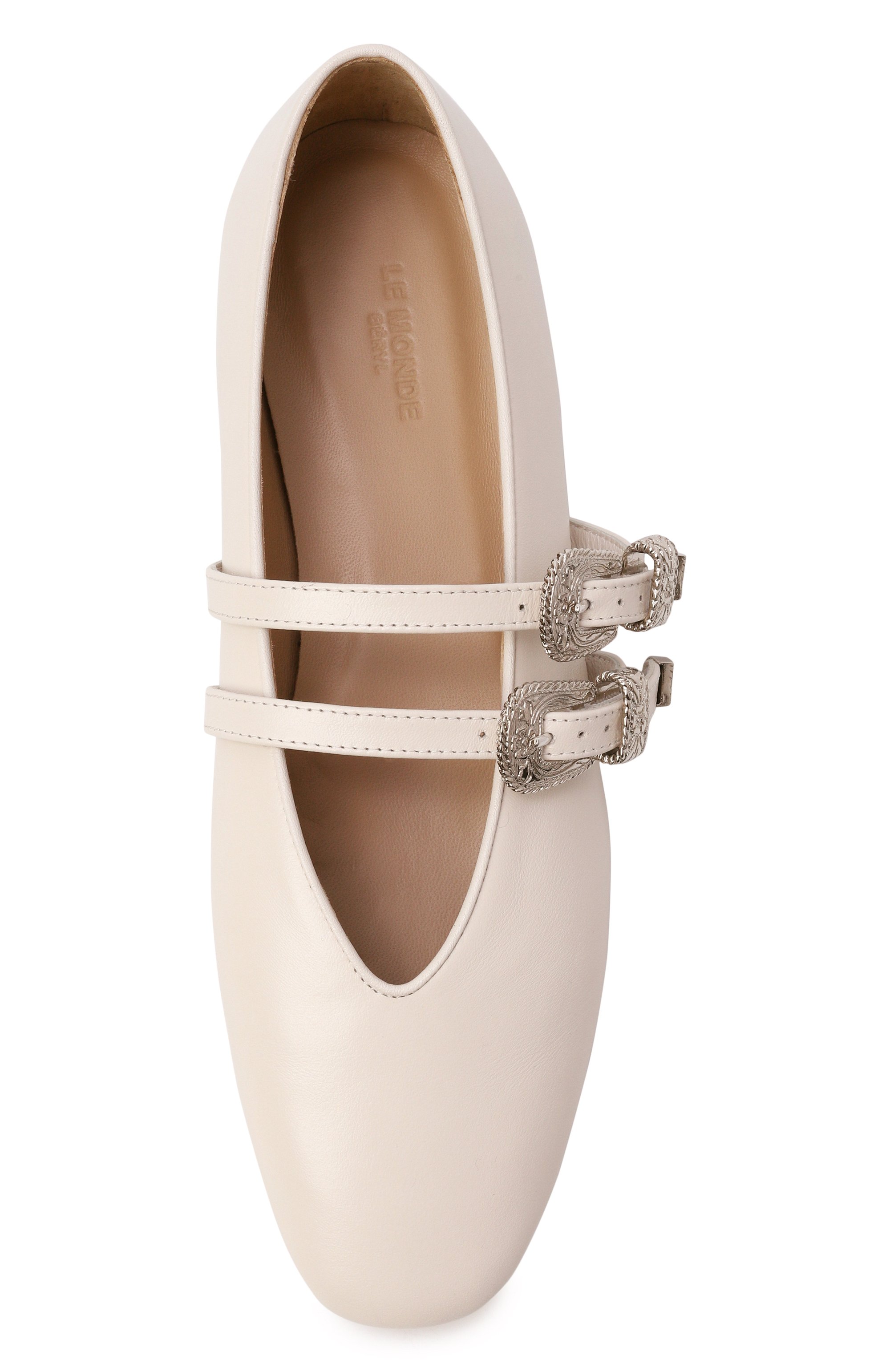 Кожаные балетки classic claudia LE MONDE BERYL, арт. CLM-CAL-ECR, фото 6