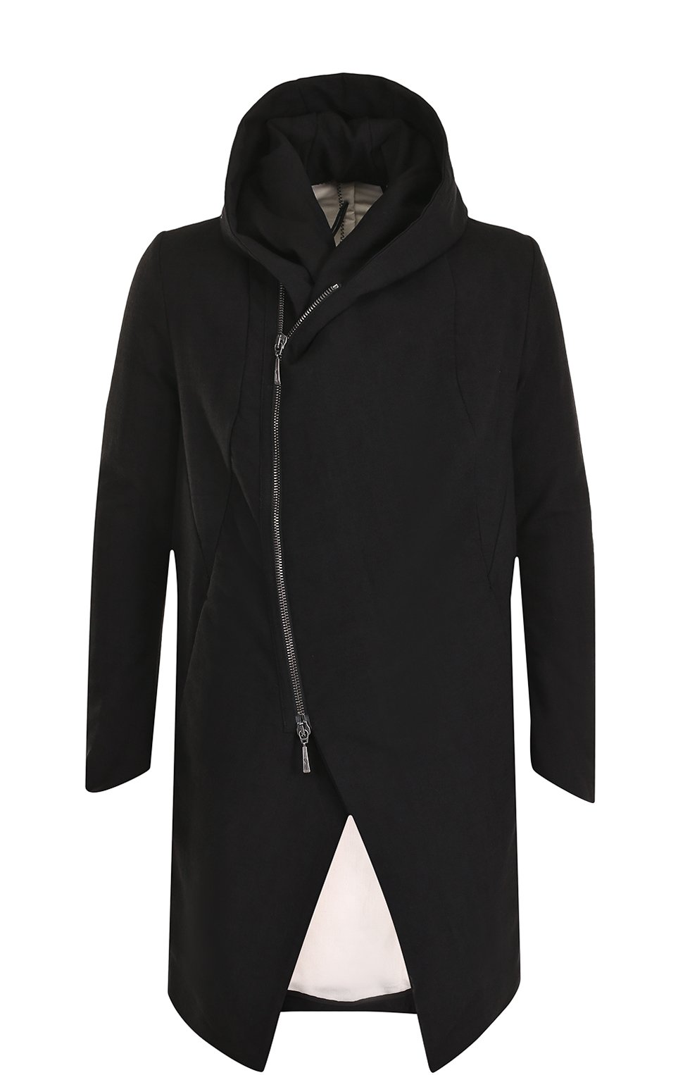 Пальто из смеси шерсти и льна на молнии с капюшоном MASNADA, арт. M1941, фото 1