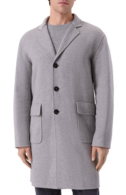 Кашемировое пальто Kiton UW2180V0409H08 Серый  UW2180V0409H08 Фото 3