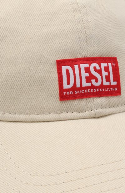 Хлопковая бейсболка DIESEL кремового цвета по цене 8605 руб., арт. A11360/0BLAA, фото 3 Хлопковая бейсболка DIESEL, арт. A11360/0BLAA, фото 3