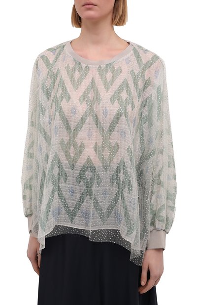 Блузка из шелка и вискозы GIORGIO ARMANI, арт. 1SHCCZ13/TZ818, фото 3