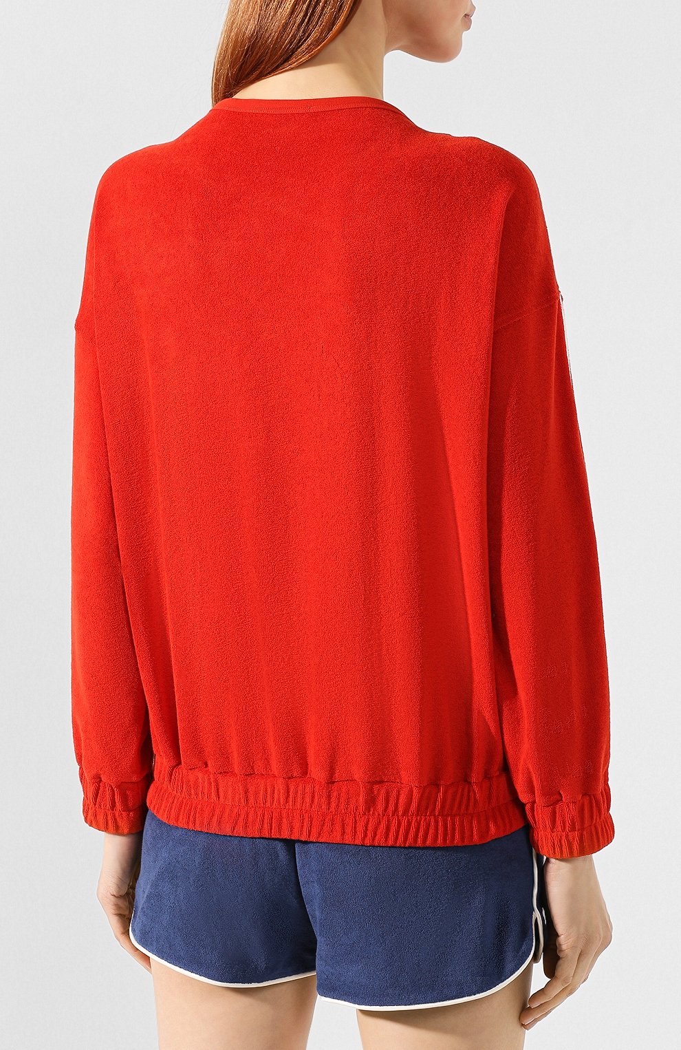 Хлопковый пуловер PHILOSOPHY DI LORENZO SERAFINI красного цвета по цене 28800 руб., арт. A1705/749, фото 4 Хлопковый пуловер PHILOSOPHY DI LORENZO SERAFINI, арт. A1705/749, фото 4