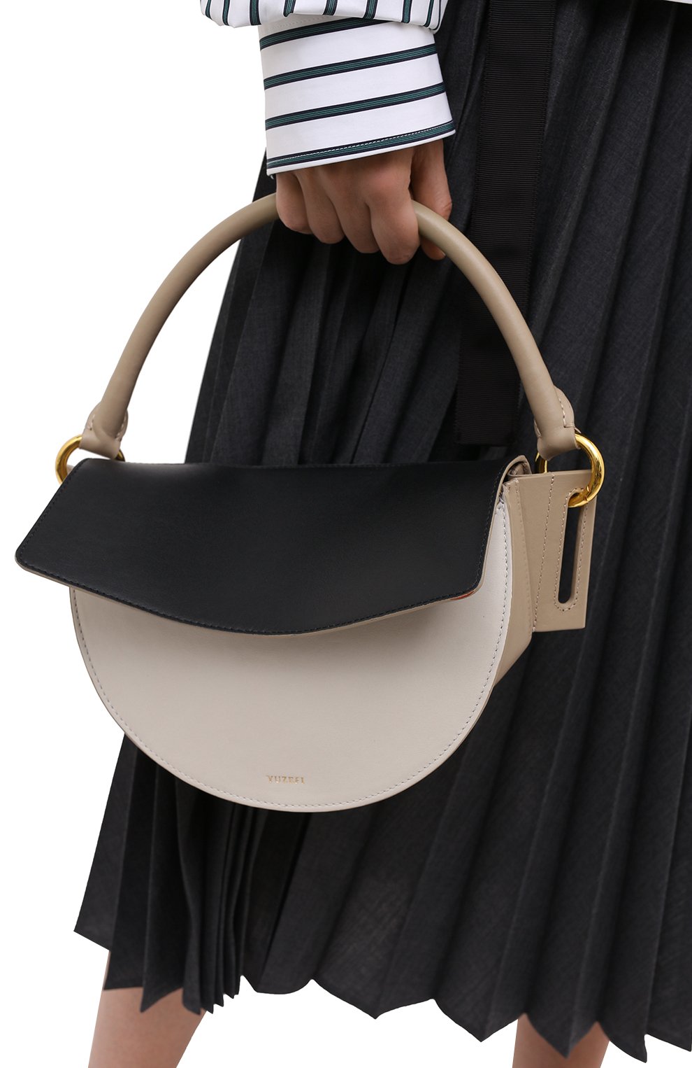 Сумка dip YUZEFI белого цвета по цене 79500 руб., арт. YUZPF20-DI-02, фото 2 Сумка dip YUZEFI, арт. YUZPF20-DI-02, фото 2