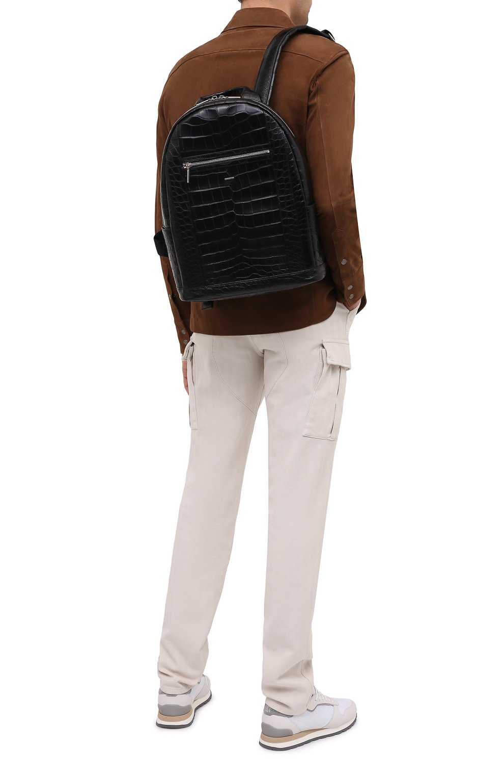 Рюкзак из кожи аллигатора ZILLI, арт. MJP-0BR03-10100/0001/CNIL, фото 2