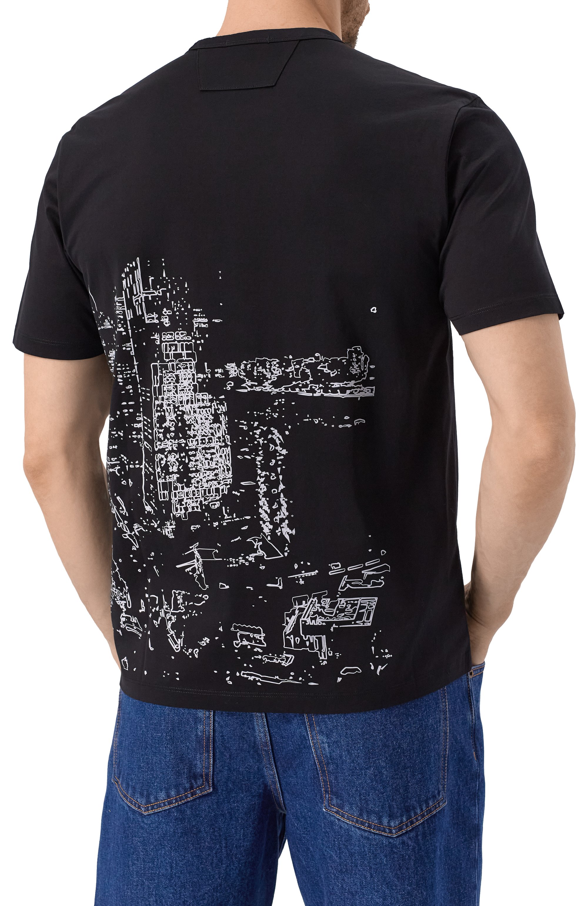 Хлопковая футболка C.P. COMPANY, арт. 18CLTS044A006370W, фото 4