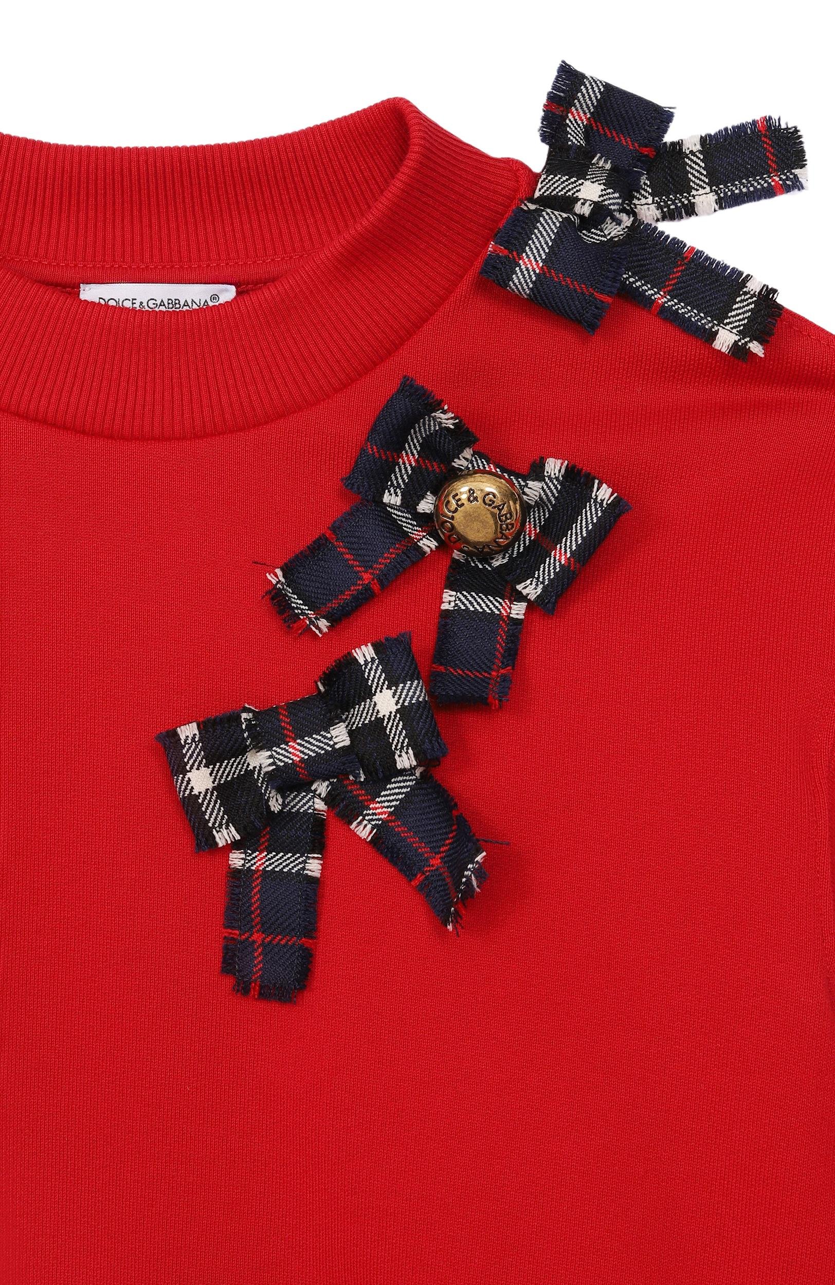 Хлопковый свитшот DOLCE & GABBANA, арт. L5JWBS/G7P6W_001, фото 3