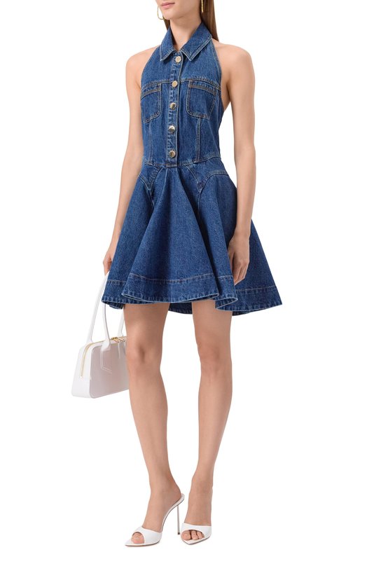 Джинсовое платье self-portrait PF25830SBL Синий  PF25830SBL Фото 2