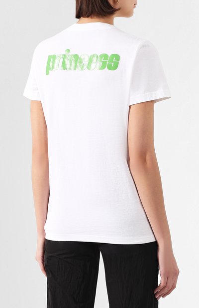 Хлопковая футболка OFF-WHITE белого цвета по цене 26200 руб., арт. 0WAA049R20B071010141, фото 4 Хлопковая футболка OFF-WHITE, арт. 0WAA049R20B071010141, фото 4