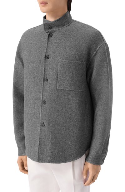 Куртка-рубашка из шелка и кашемира GIORGIO ARMANI, арт. GM004453/TE23830, фото 3