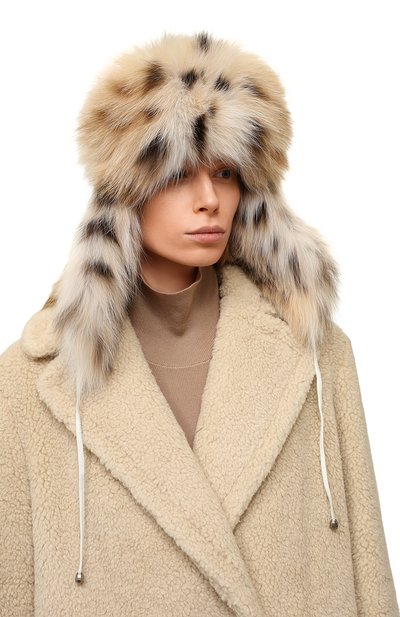 Меховая шапка-ушанка из норки и рыси VICTORIA KUSENKOVA, арт. 091706052094, фото 2
