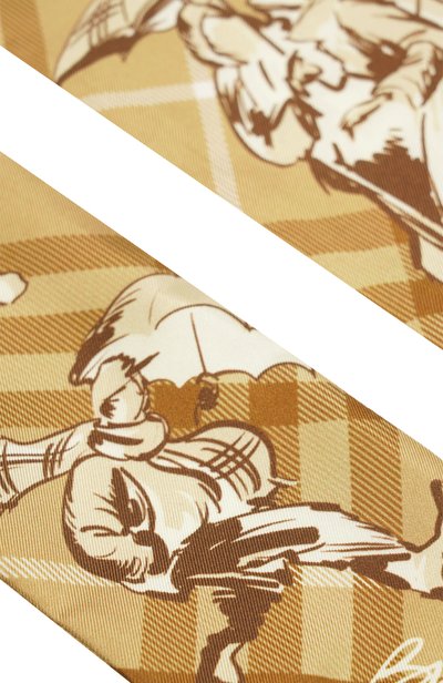 Шелковый платок BURBERRY бежевого цвета по цене 33100 руб., арт. 8132053, фото 3 Шелковый платок BURBERRY, арт. 8132053, фото 3