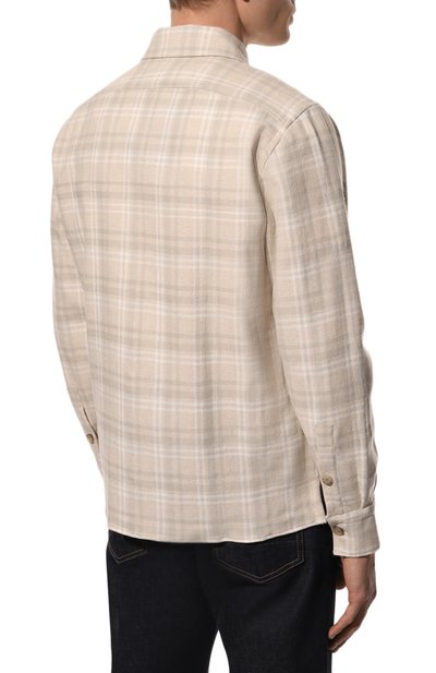 Рубашка из шерсти и хлопка ELEVENTY PLATINUM, арт. F75CAMF07 TES0F163, фото 4