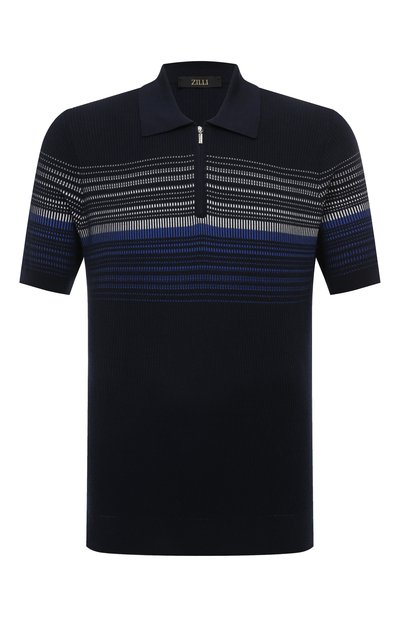 Мужская поло из шелка и хлопка ZILLI, арт. KZP002M0142VCC000