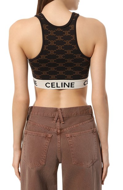 Топ из хлопка и шелка CELINE, арт. 2AF10916T, фото 4
