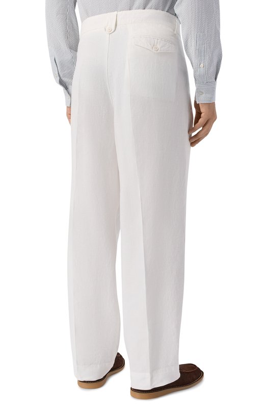 Льняные брюки InLinum MIAKY/TR0PEA Белый  MIAKY/TR0PEA Фото 4