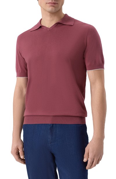 Хлопковое поло BRUNELLO CUCINELLI, арт. M29800145, фото 3