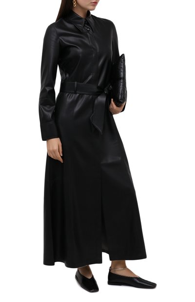 Кожаные балетки JIL SANDER черного цвета по цене 66050 руб., арт. JS30217A-12010, фото 2 Кожаные балетки JIL SANDER, арт. JS30217A-12010, фото 2